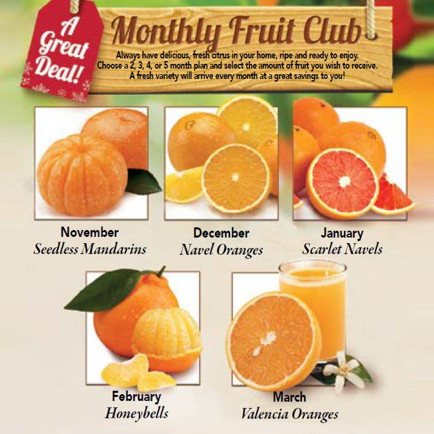 Fruit of the Month Clubs , 2 Months of Citrus delivery - Hyatt Fruit Company of Indian River County, Florida