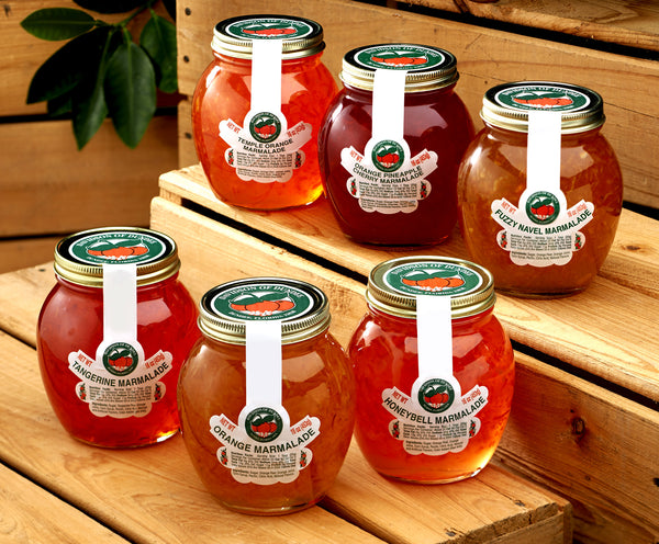 Florida Marmalade Lovers Gift, 6 Jars, Citrus Flavors, Unique Gifts - Hyatt Fruit Company