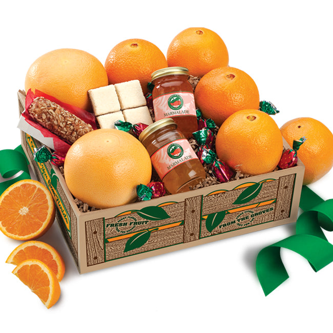 Florida Favorites - Fruit & Candy Gift Set with Navel Oranges, Grapefruit, candy, and Marmalade.